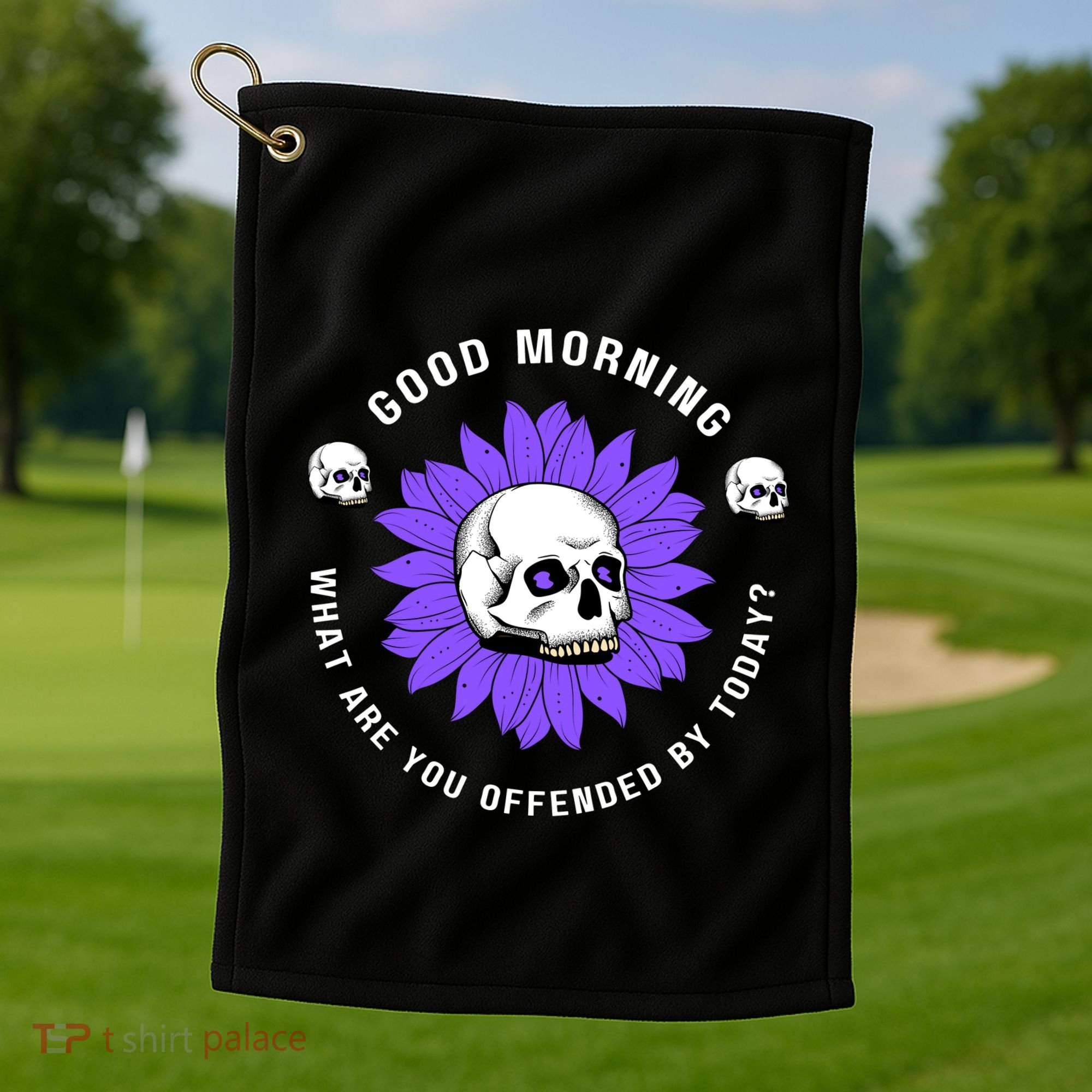 Not Woke Politically Incorrect MAGA Conservative Good Morning Snowflakes Golf Towel
