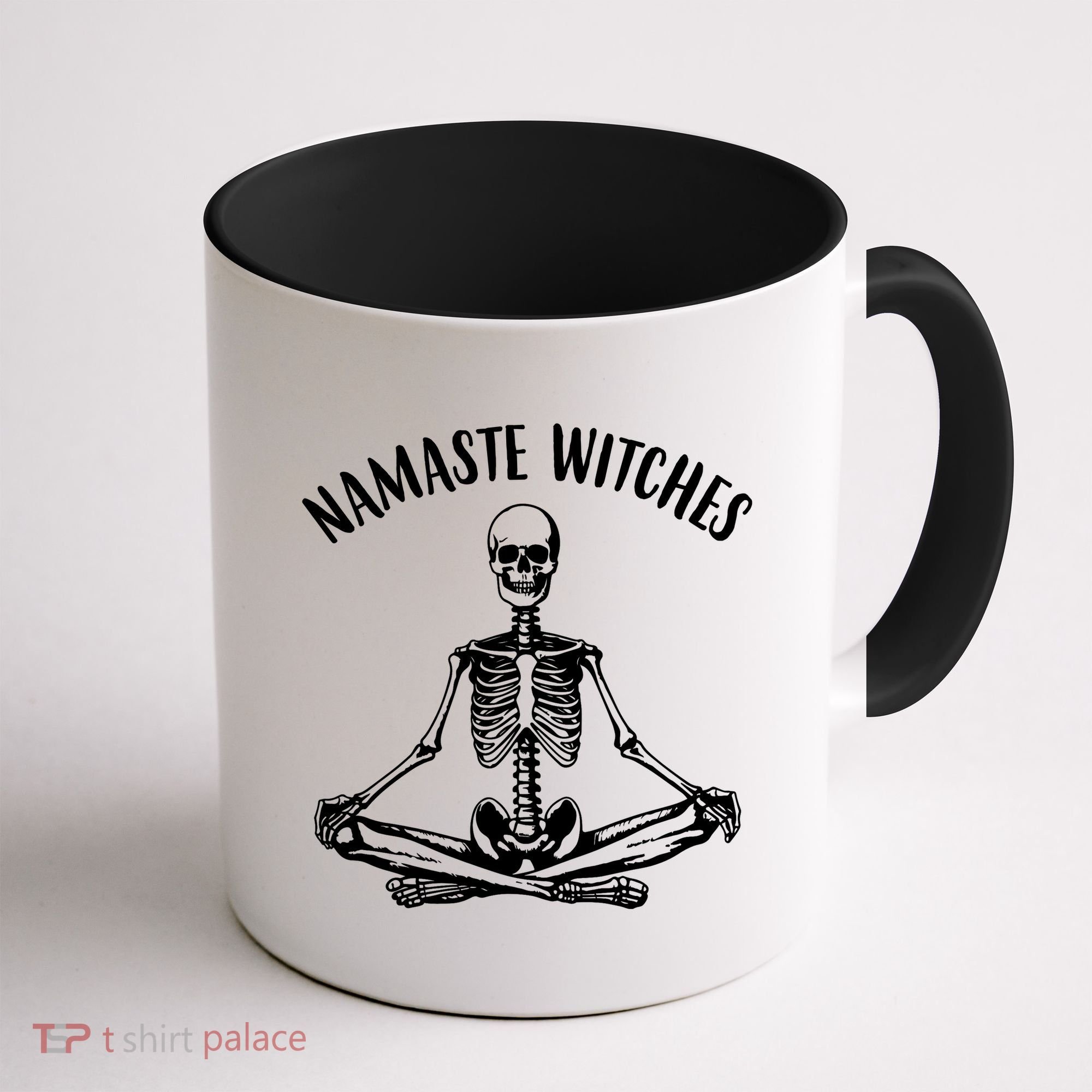 Namaste Witches Skeleton Halloween Yoga Coffee Mug