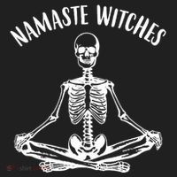 Namaste Witches Skeleton Halloween Yoga Beanie thumb 2