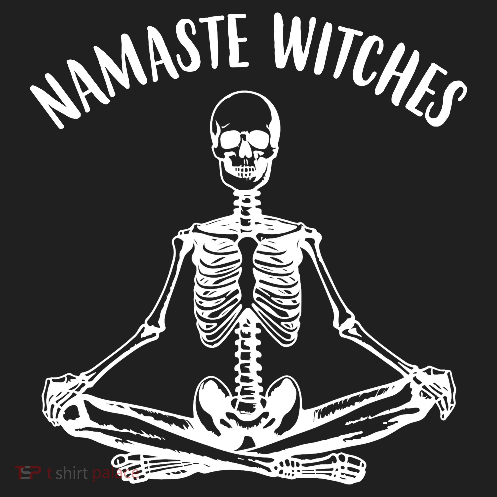 Namaste Witches Skeleton Halloween Yoga Beanie