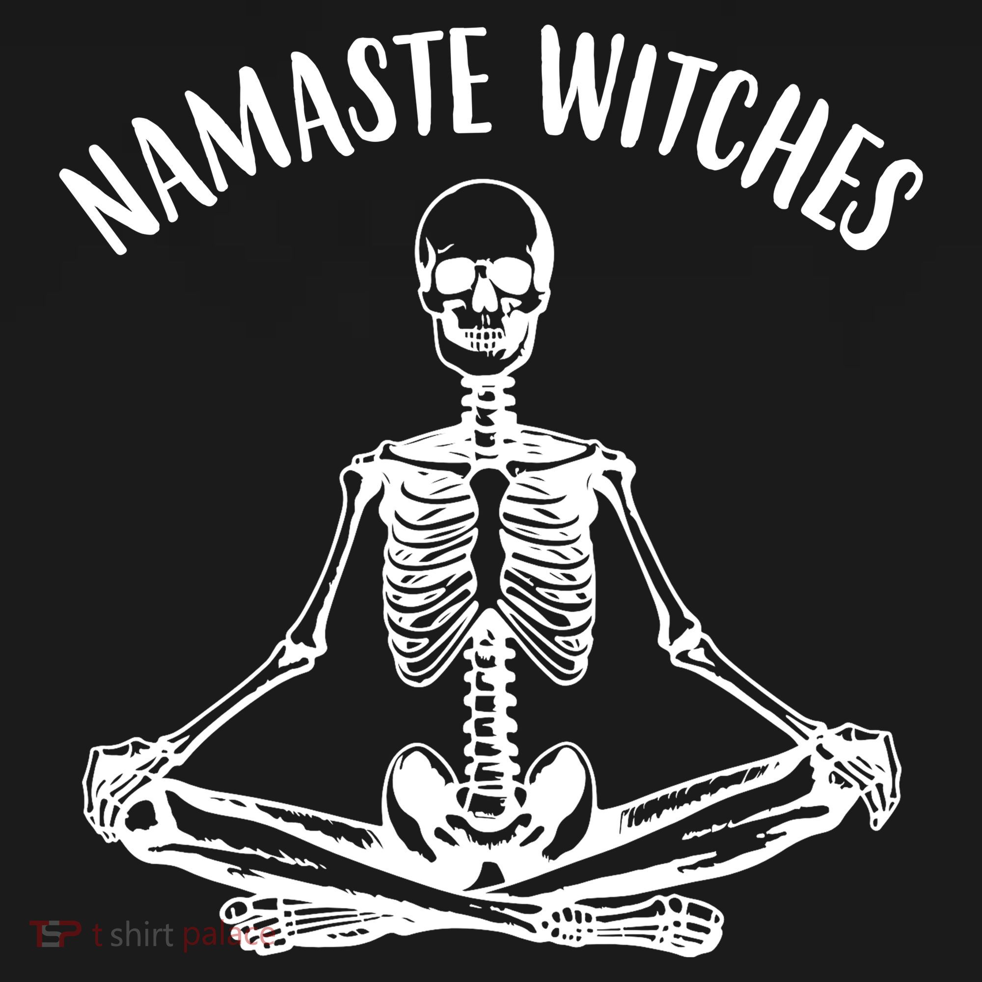 Namaste Witches Skeleton Halloween Yoga Women's Hoodie