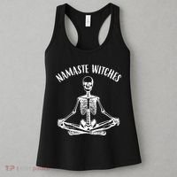 Namaste Witches Skeleton Halloween Yoga Women's Tank Top thumb 3