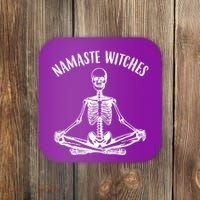 Namaste Witches Skeleton Halloween Yoga Coaster thumb 0