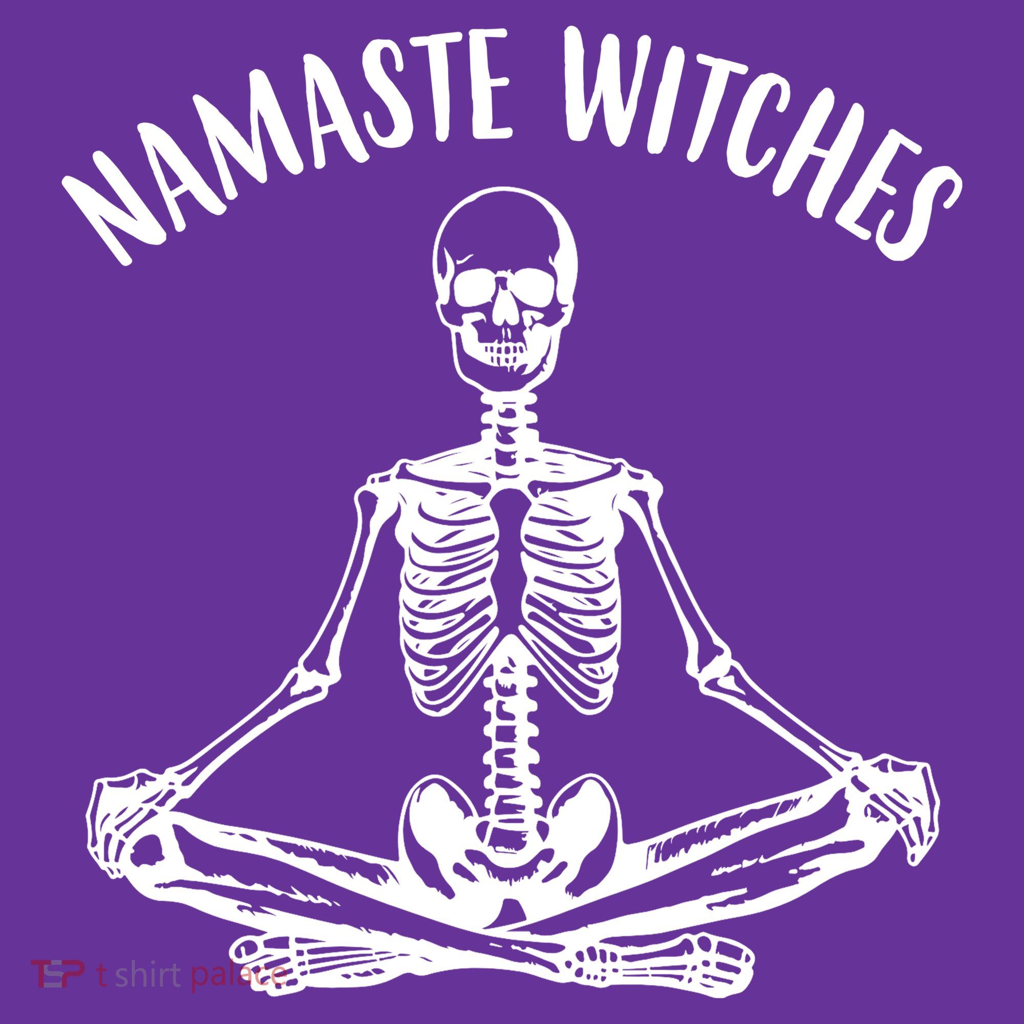 Namaste Witches Skeleton Halloween Yoga Visor