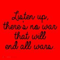No War That Will End All Wars Quote Santa Hat thumb 1