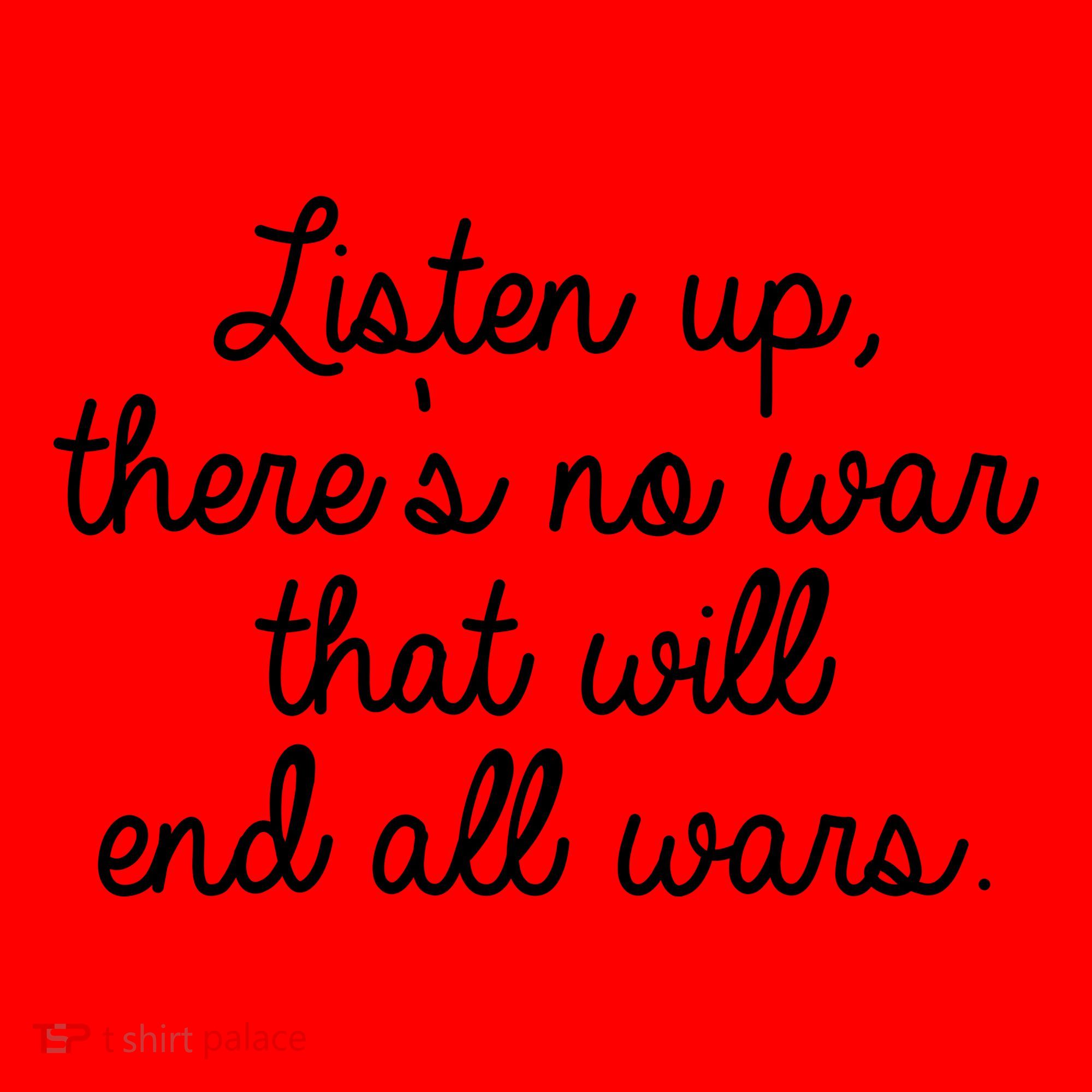 No War That Will End All Wars Quote Santa Hat