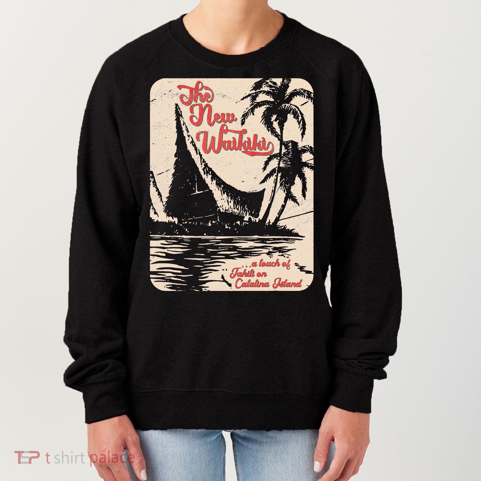 New Waikiki Tiki Bar Hawaiian Style Women's Sweatshirt