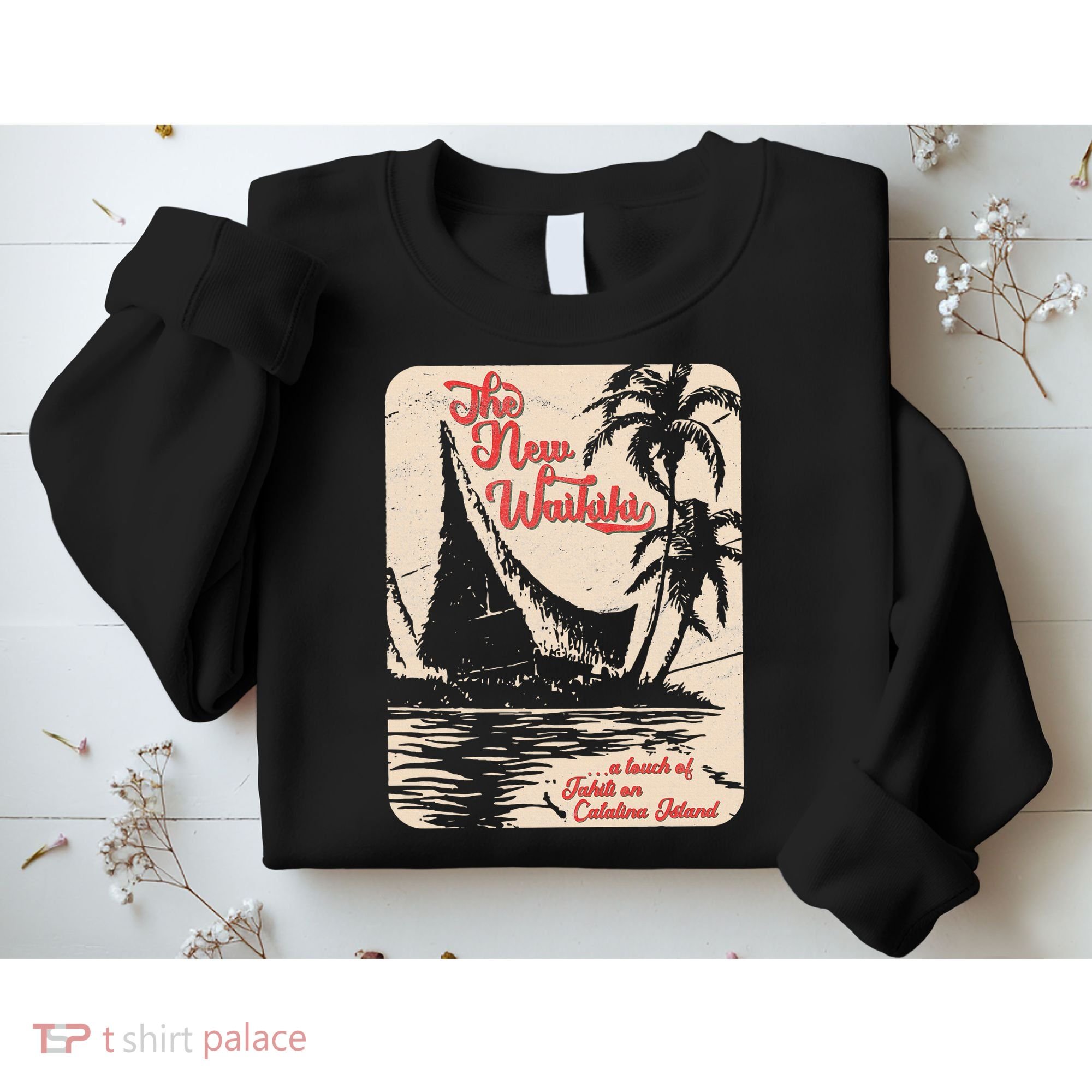 New Waikiki Tiki Bar Hawaiian Style Sweatshirt