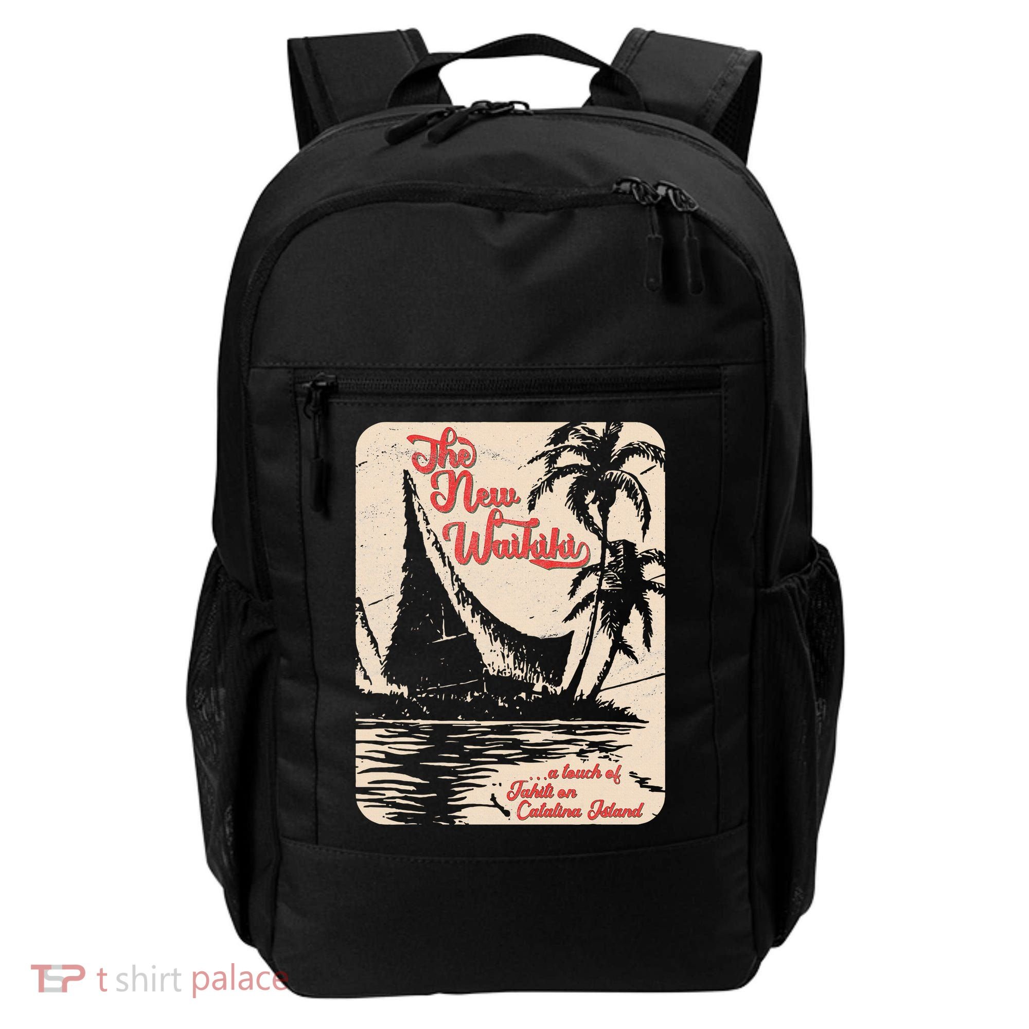 New Waikiki Tiki Bar Hawaiian Style Backpack
