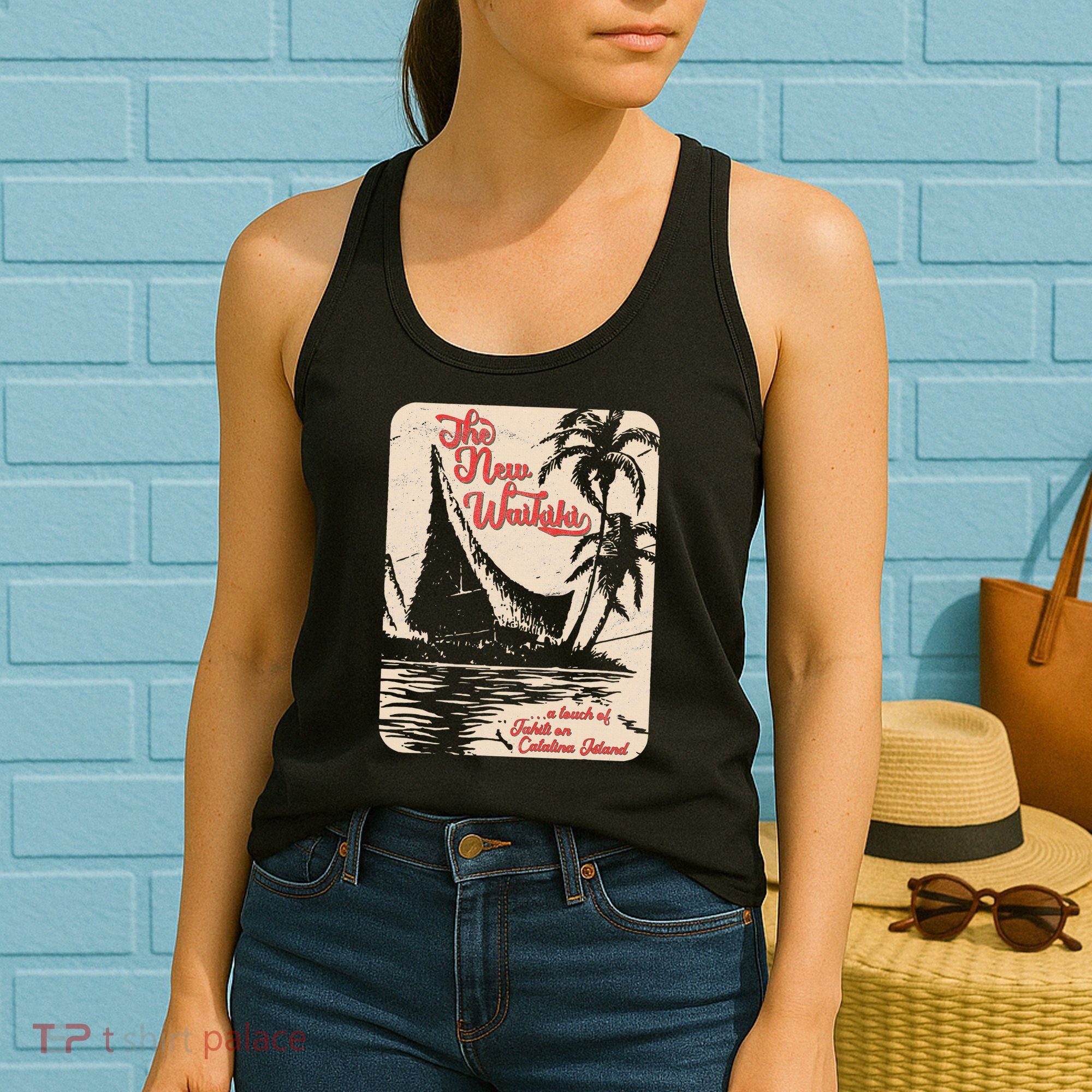 New Waikiki Tiki Bar Hawaiian Style Women's Tank Top