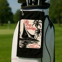 New Waikiki Tiki Bar Hawaiian Style Golf Towel thumb 2