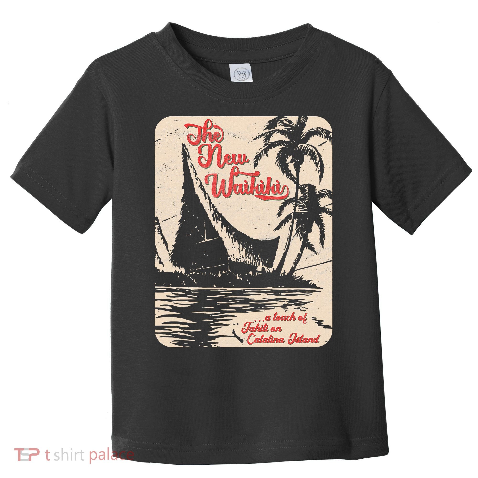 New Waikiki Tiki Bar Hawaiian Style Toddler T-Shirt