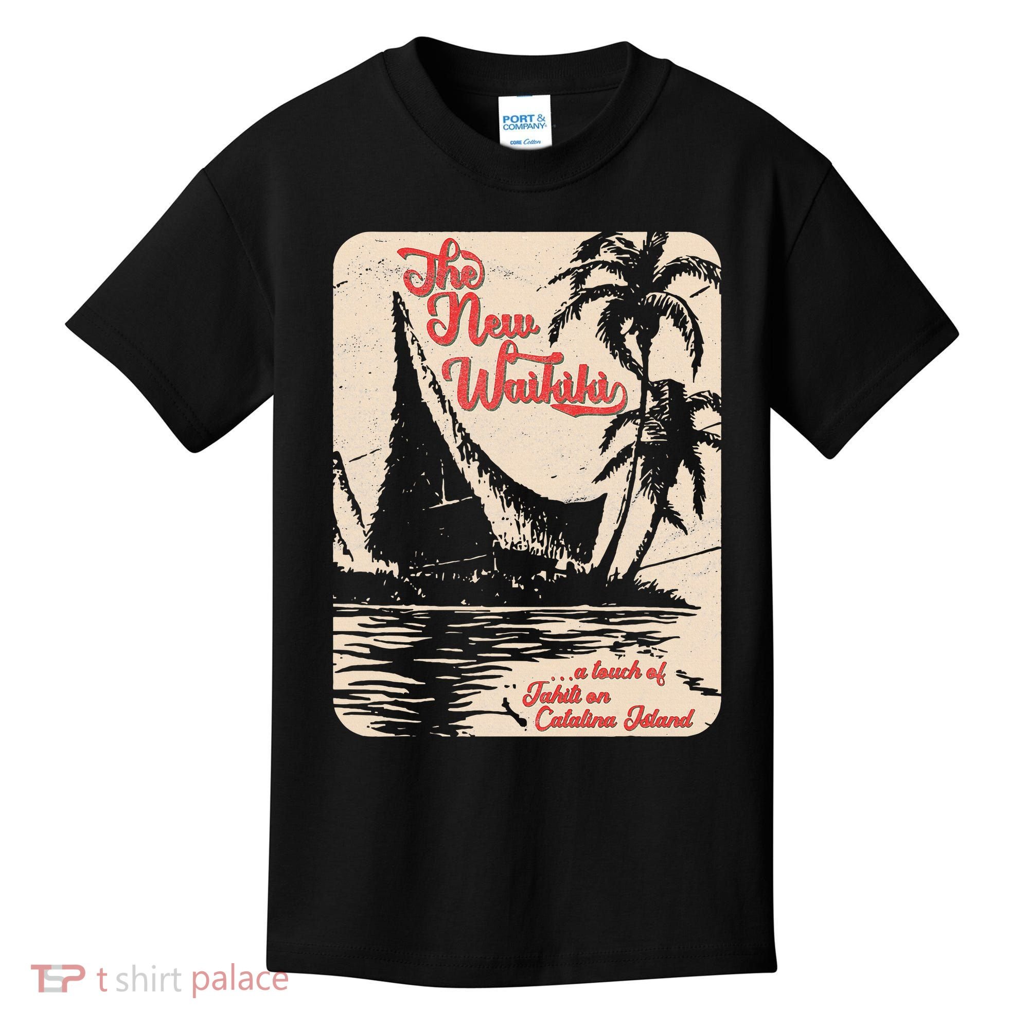 New Waikiki Tiki Bar Hawaiian Style Kids T-Shirt