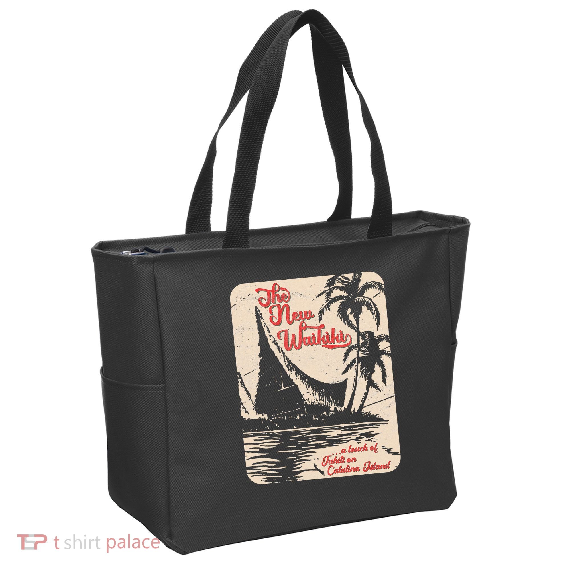 New Waikiki Tiki Bar Hawaiian Style Tote Bag