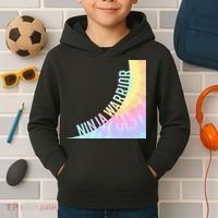 N.Inja Warrior Warp Wall Birthday Par Kids Hoodie thumb 2