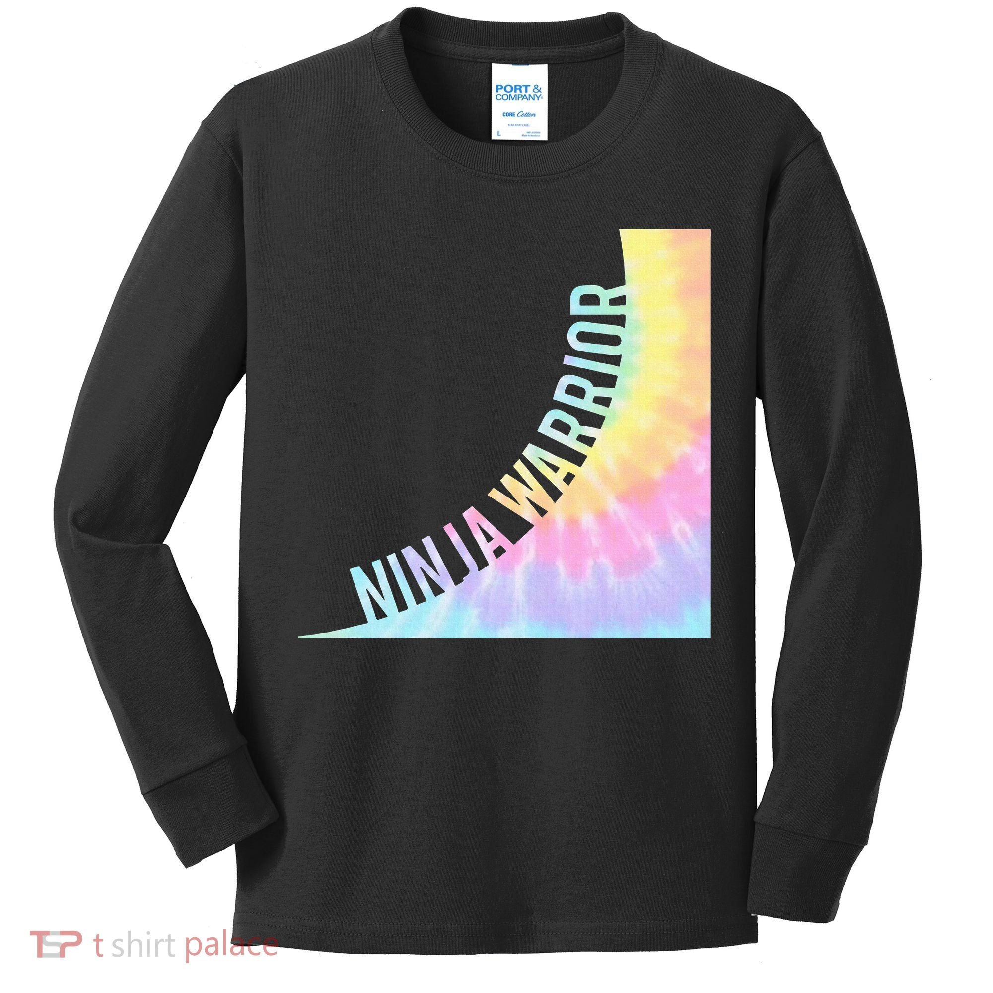 N.Inja Warrior Warp Wall Birthday Par Kids Long Sleeve Shirt