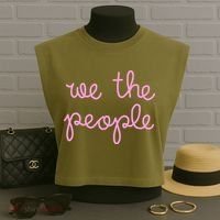 Nicolle Wallace We The People Garment-Dyed Women's Muscle Tee thumb 3