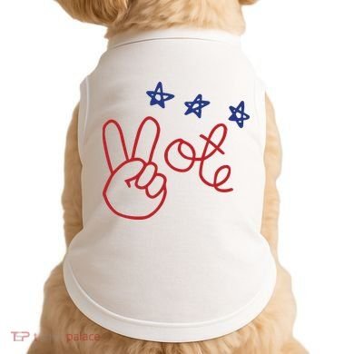 Nicolle Wallace Wearing Peace Vote Doggie Tank