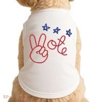 Nicolle Wallace Wearing Peace Vote Doggie Tank thumb 0