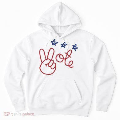 Nicolle Wallace Wearing Peace Vote Hoodie