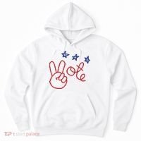 Nicolle Wallace Wearing Peace Vote Hoodie thumb 0