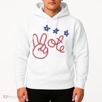 Nicolle Wallace Wearing Peace Vote Hoodie thumb 2
