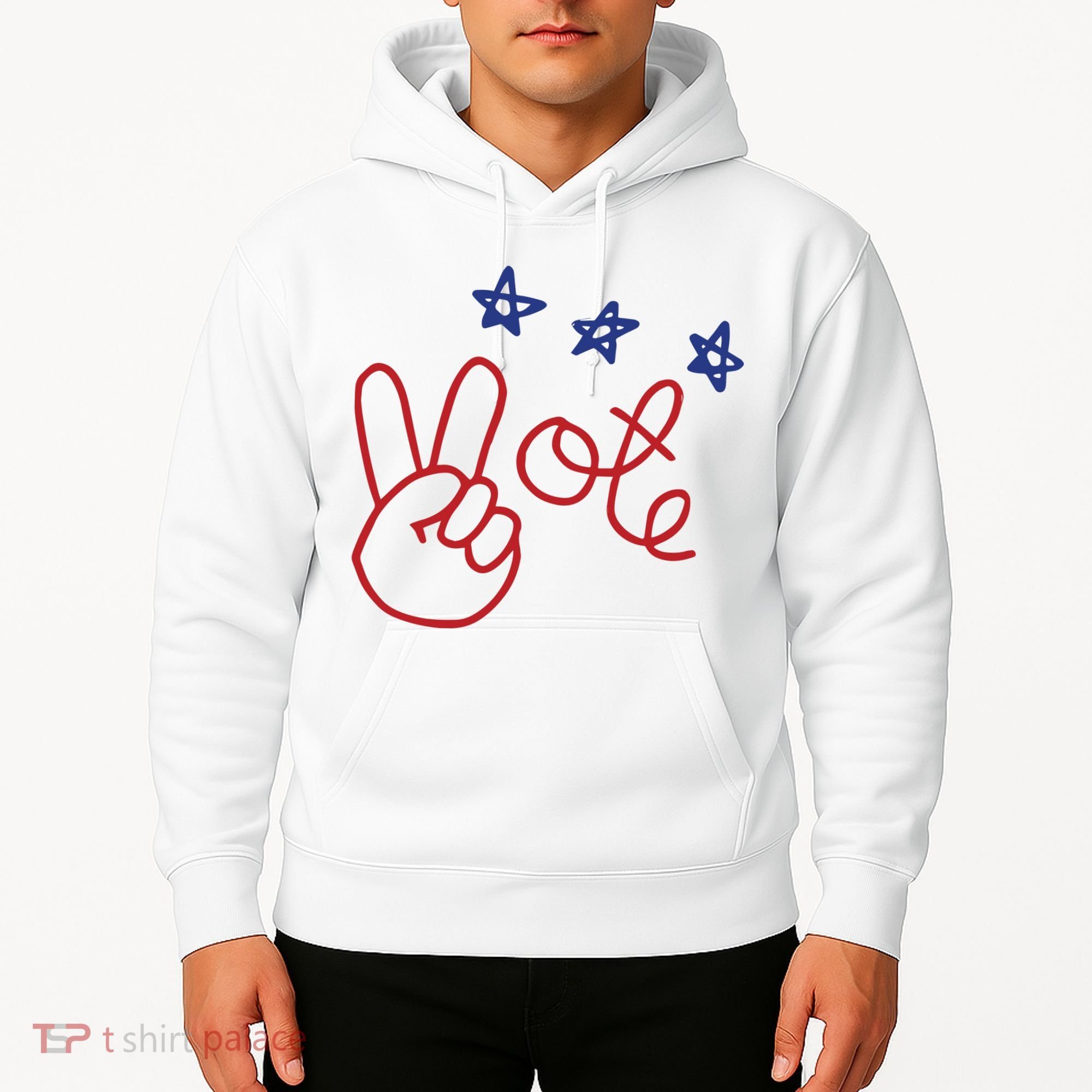 Nicolle Wallace Wearing Peace Vote Hoodie