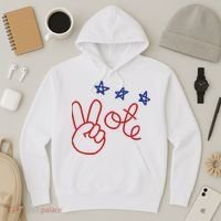 Nicolle Wallace Wearing Peace Vote Hoodie thumb 3