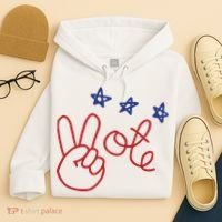Nicolle Wallace Wearing Peace Vote Hoodie thumb 4