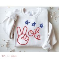 Nicolle Wallace Wearing Peace Vote Sweatshirt thumb 2