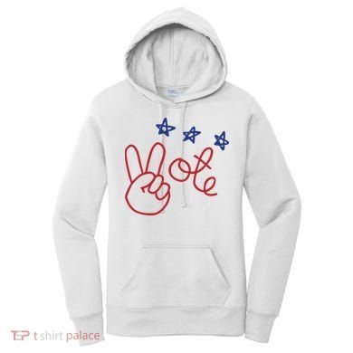 Nicolle Wallace Wearing Peace Vote Women's Hoodie