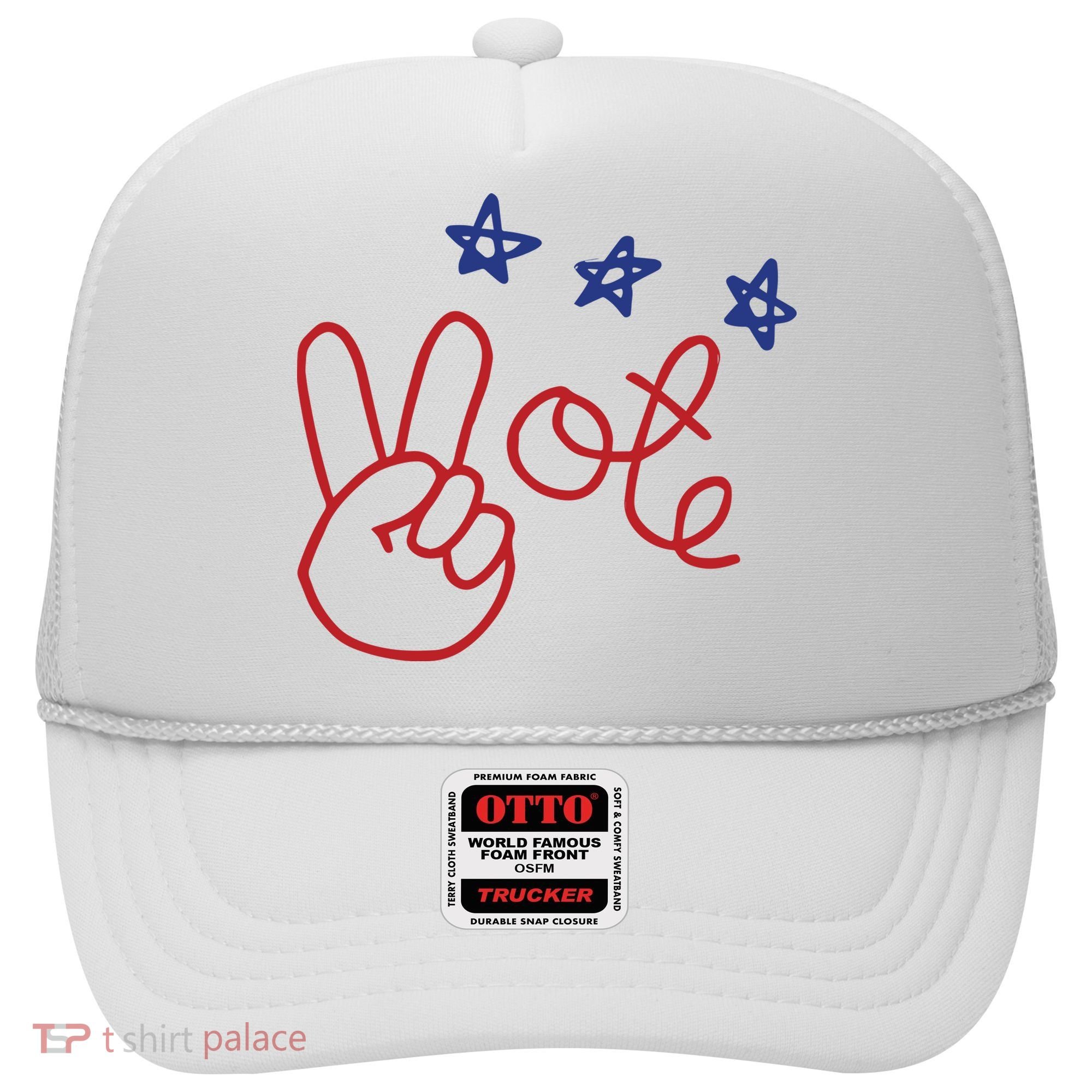 Nicolle Wallace Wearing Peace Vote Hat