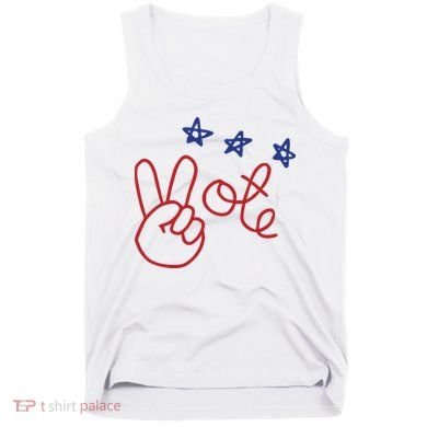 Nicolle Wallace Wearing Peace Vote Tank Top