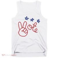 Nicolle Wallace Wearing Peace Vote Tank Top thumb 0