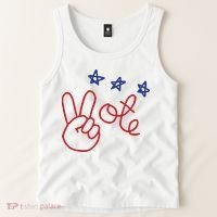 Nicolle Wallace Wearing Peace Vote Tank Top thumb 2