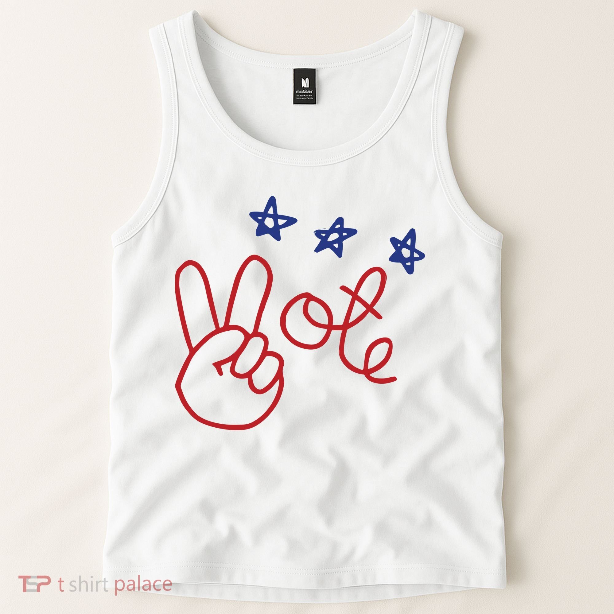 Nicolle Wallace Wearing Peace Vote Tank Top