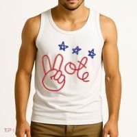 Nicolle Wallace Wearing Peace Vote Tank Top thumb 3