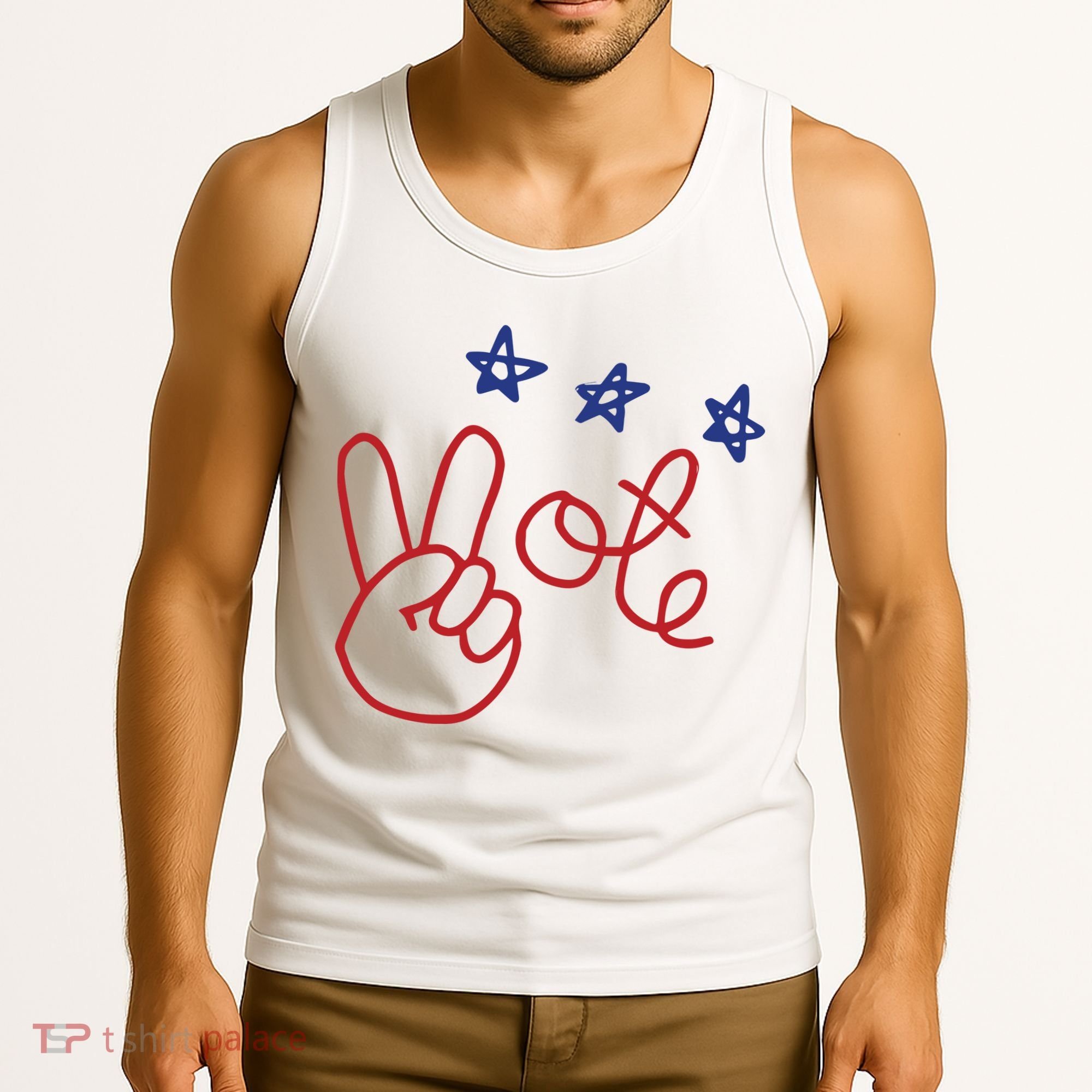 Nicolle Wallace Wearing Peace Vote Tank Top
