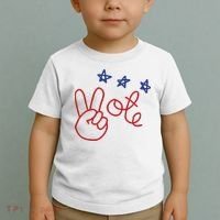 Nicolle Wallace Wearing Peace Vote Toddler T-Shirt thumb 2