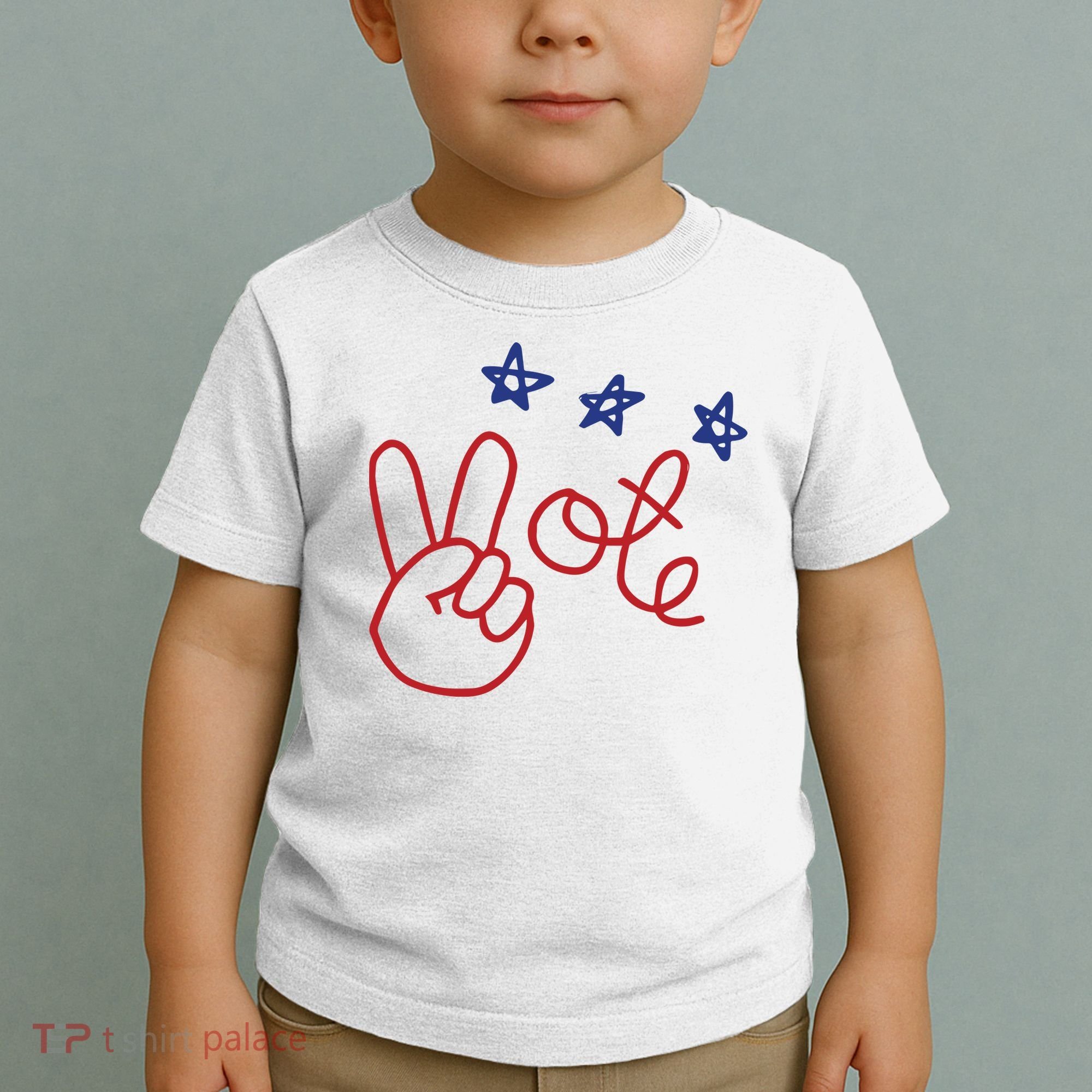Nicolle Wallace Wearing Peace Vote Toddler T-Shirt