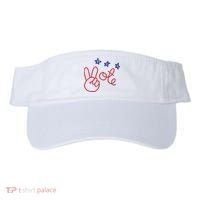Nicolle Wallace Wearing Peace Vote Visor thumb 0