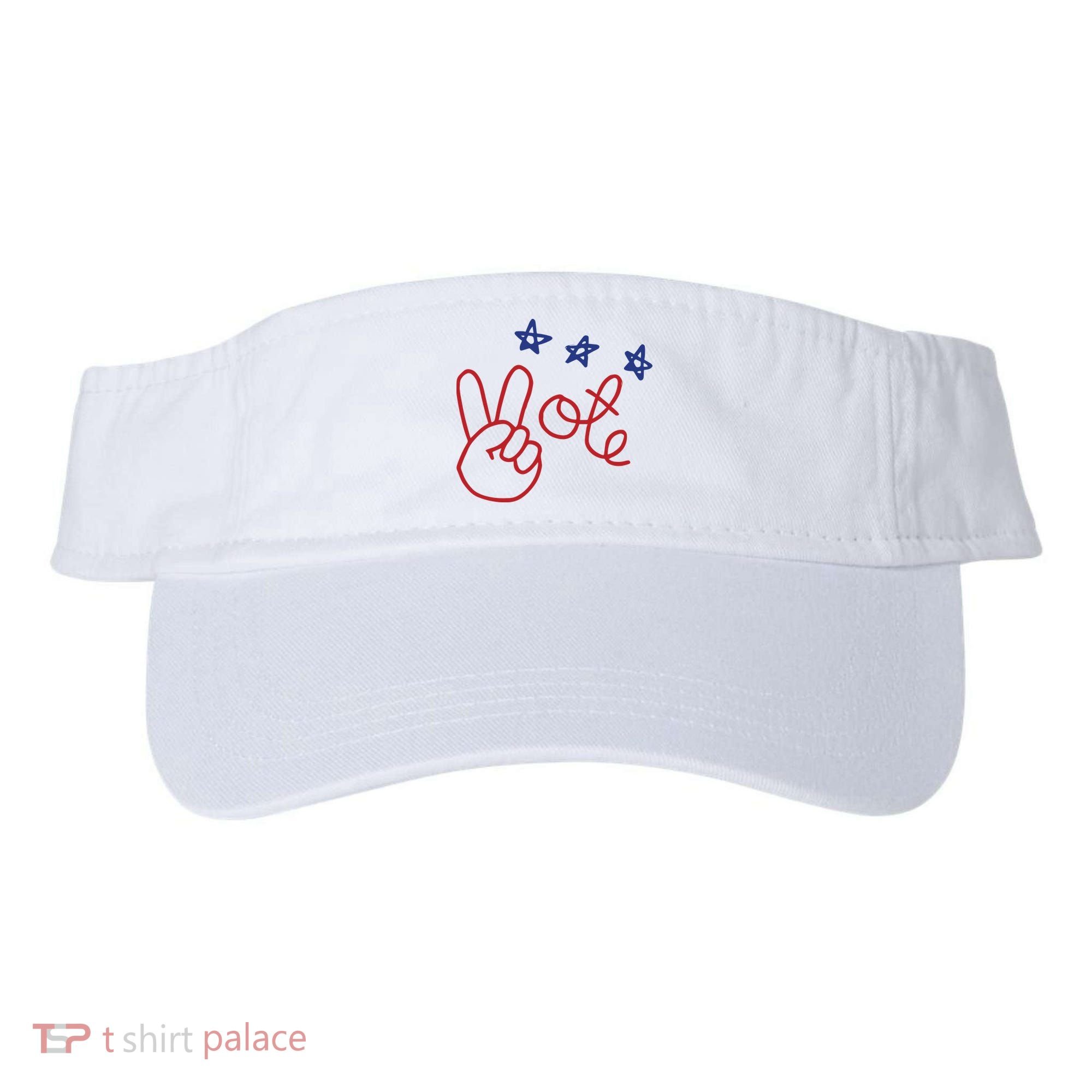 Nicolle Wallace Wearing Peace Vote Visor