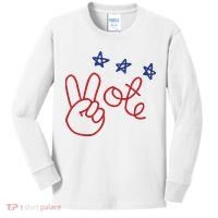 Nicolle Wallace Wearing Peace Vote Kids Long Sleeve Shirt thumb 0