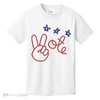 Nicolle Wallace Wearing Peace Vote Kids T-Shirt thumb 0