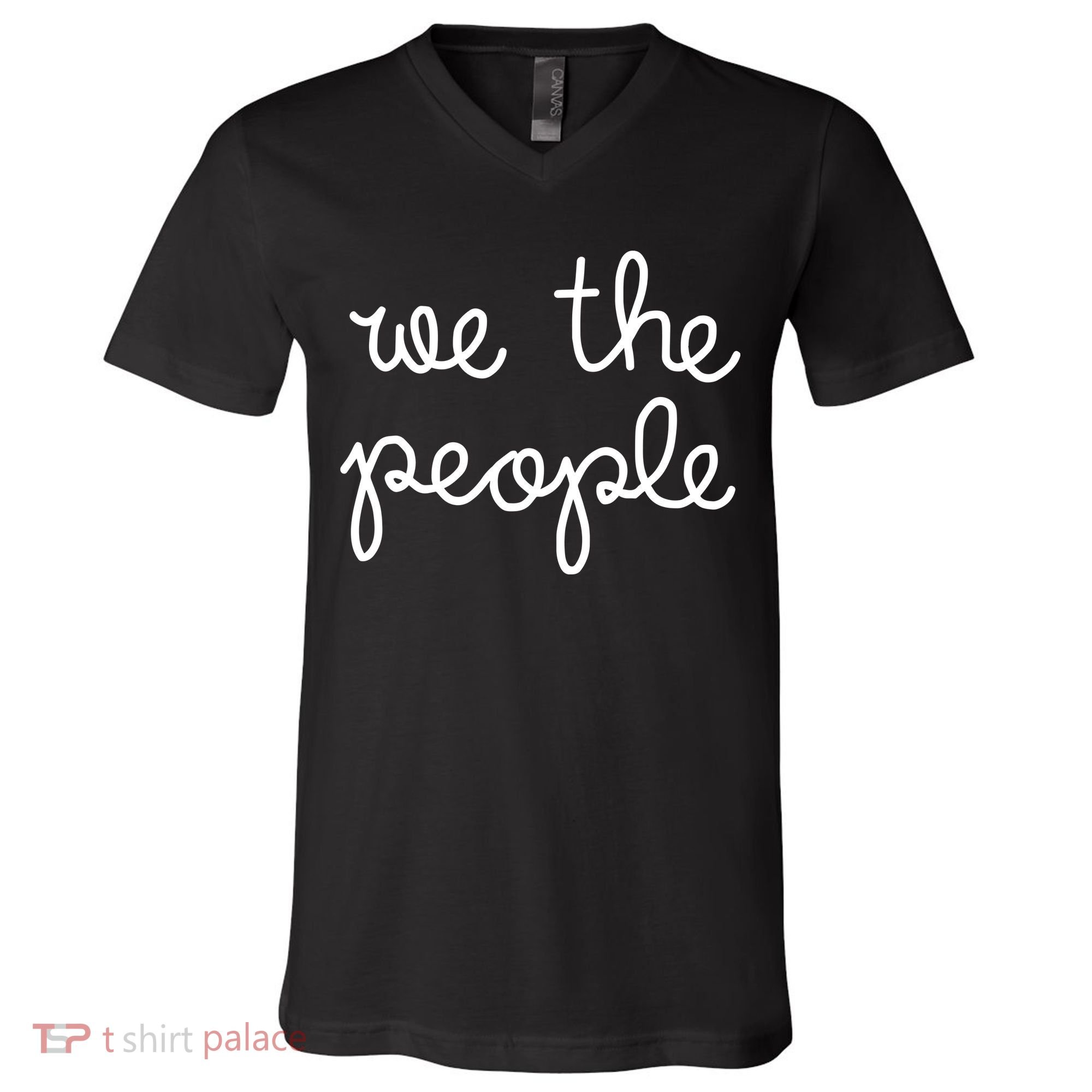 Nicolle Wallace Wearing We The People V-Neck T-Shirt