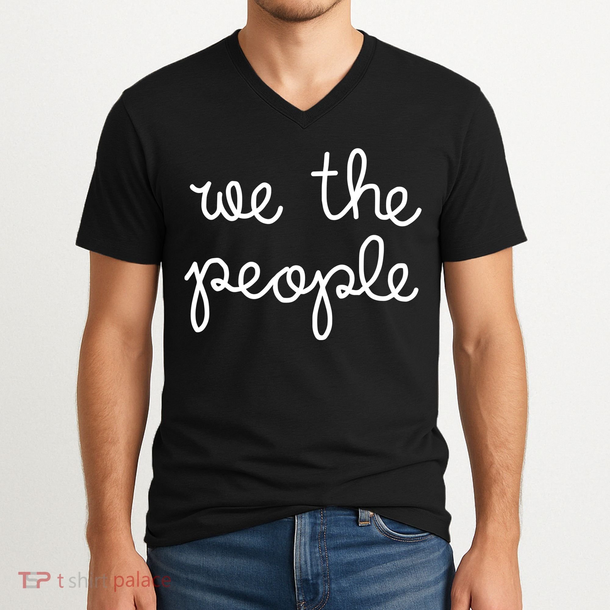 Nicolle Wallace Wearing We The People V-Neck T-Shirt