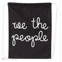 Nicolle Wallace Wearing We The People Drawstring Bag thumb 0