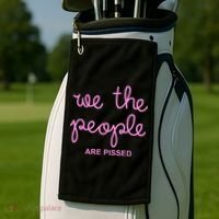 NIcolle Wallace We The People Are Pissed Off Golf Towel thumb 2