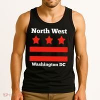 North West Washington D.c. Nw, Awesome District Of Columbia Tank Top thumb 3