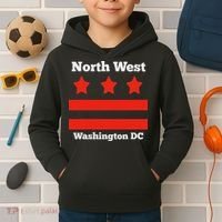 North West Washington D.c. Nw, Awesome District Of Columbia Kids Hoodie thumb 2